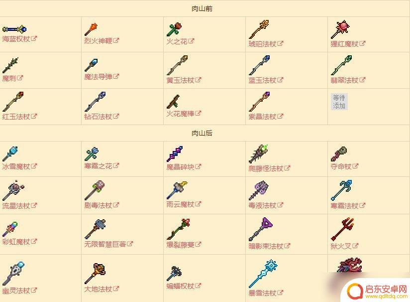 泰拉瑞亚机械武器 泰拉瑞亚武器大全图鉴怎么用