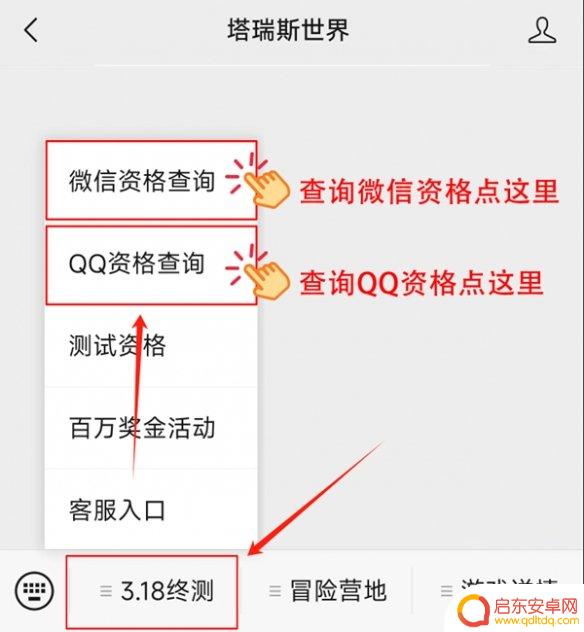 塔瑞斯世界怎么看资格 塔瑞斯世界测试资格查询条件