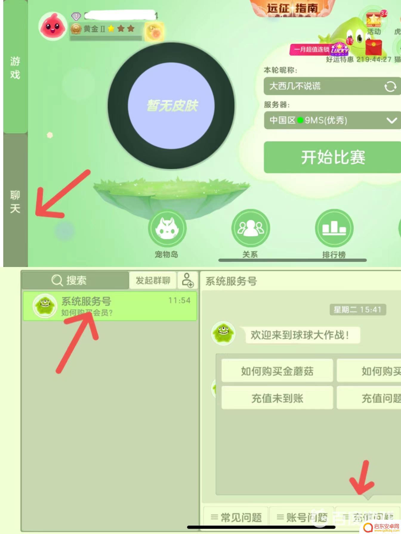 球球大作战怎么查询充值记录 球球大作战充值记录在哪里查看