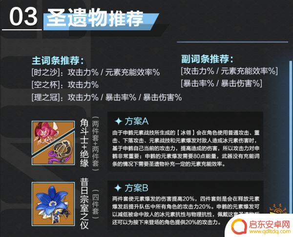 原神 申鹤武器 申鹤武器和圣遗物搭配推荐