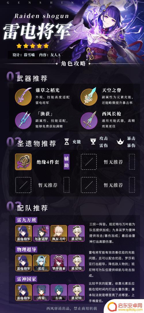 原神雷神配什么四星角色 《原神》四星雷系角色配队攻略
