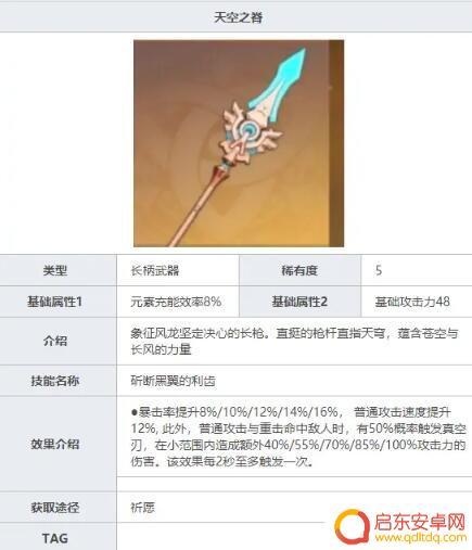 原神香凌武器推介 《原神》香菱武器推荐攻略