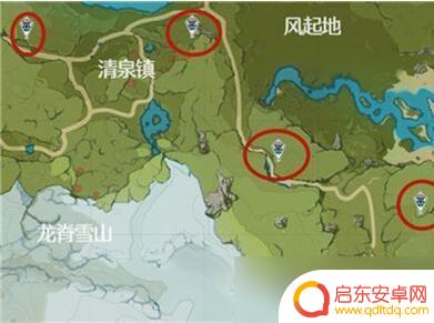 原神里面蒙德地灵龛的位置 原神蒙德地灵龛位置图解