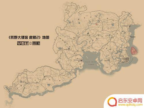 荒野大镖客2 地图(荒野大镖客2地图中文)