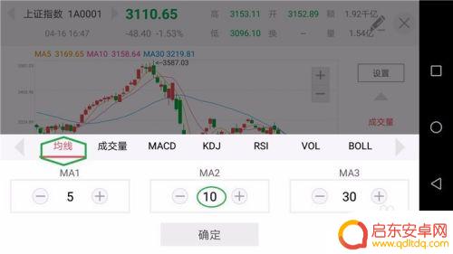 通达信手机日k线怎么设置 手机股票软件怎么设置均线