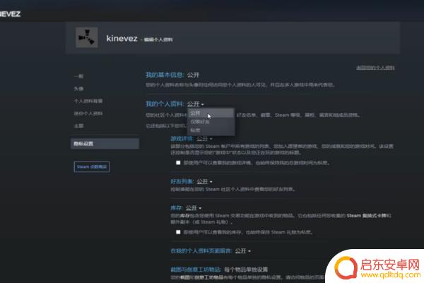 steam账号怎么改为公开(steam账号怎么改为公开账号)