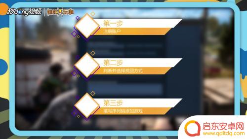 如何激活steam账号 steam账号注册和激活教程