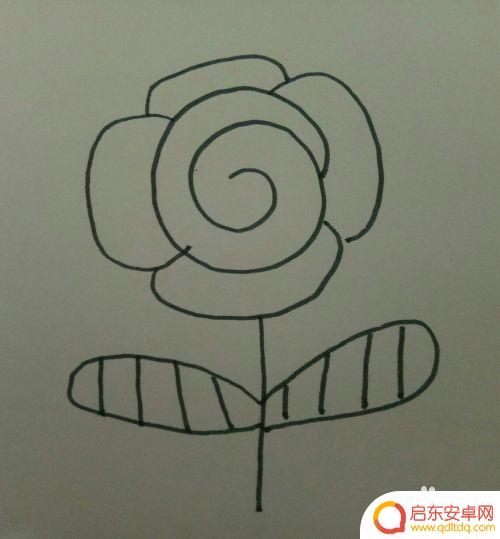 如何在手机上画一朵花 怎样画一朵花的教程