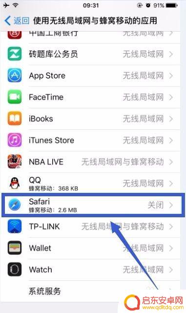 苹果手机怎么设置app网络权限 苹果手机如何开启特定APP的上网权限