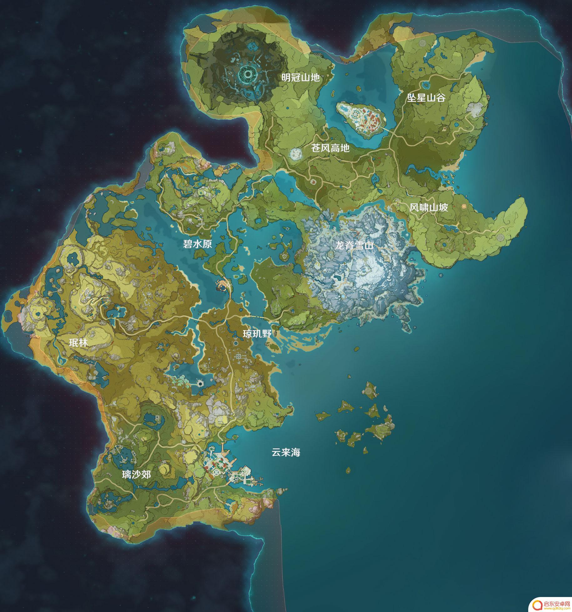 原神最全地图 原神全地图高清版下载