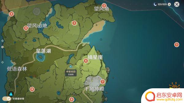 原神风神瞳的全部位置 原神所有风神瞳位置攻略
