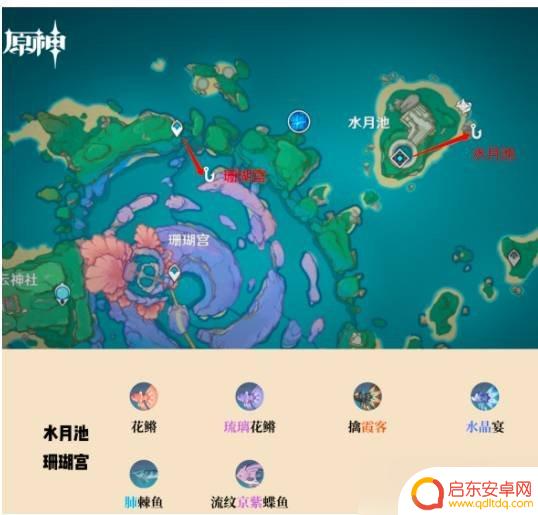 原神所有钓鱼点位 原神钓鱼地点位置介绍