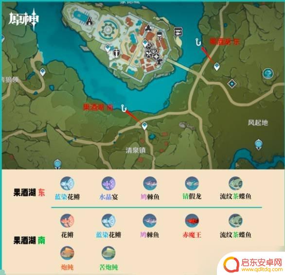 原神所有钓鱼点位 原神钓鱼地点位置介绍