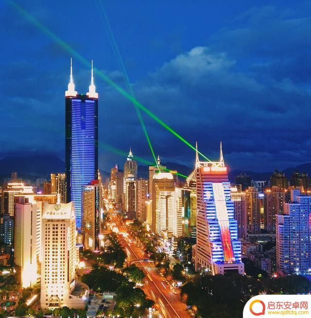抖音壁纸深圳夜景(抖音背景图夜景)
