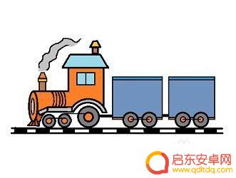 手机火车怎么画 火车画法教程