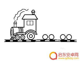 手机火车怎么画 火车画法教程