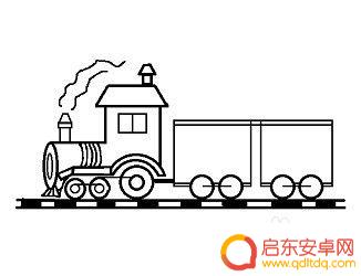 手机火车怎么画 火车画法教程