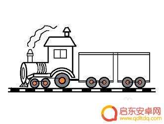 手机火车怎么画 火车画法教程