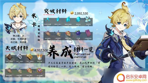 原神米卡怎么获得 原神米卡培养材料全收集指南