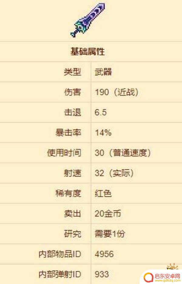泰拉瑞亚天鼎剑合成法详解