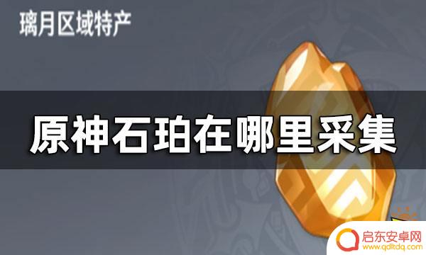 原神石珀采集地点图 石珀在哪里采集原神