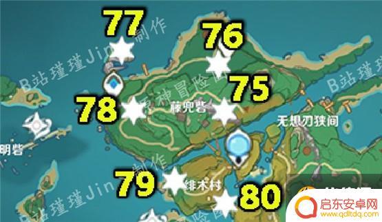 八酝岛的雷神瞳 原神八酝岛雷神瞳位置攻略
