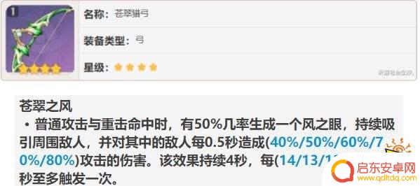 原神翠绿弓实战 原神公子苍翠猎弓实战心得分享