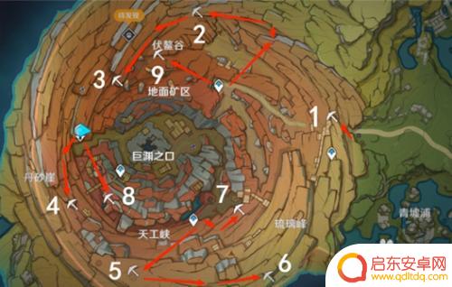 原神老石的位置图 《原神》老石刷新点分布图