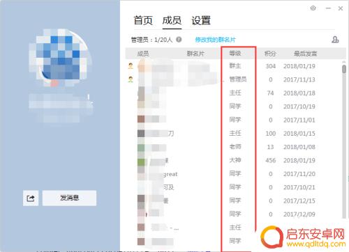 手机qq群怎么看等级 QQ群成员等级怎么查看